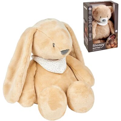 Nattou Sleepy Bunny 4 v 1 hudobný so svetielkom a senzorom plaču Pale Brown Nattou Sleepy Bunny 4 v 1 hudobný so svetielkom a senzorom plaču Pale Brown