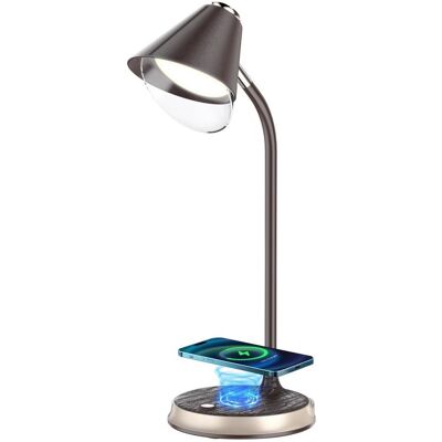 Immax LED Finch s Qi nabíjaním hnedá so zlatými prvkami Immax LED Finch s Qi nabíjaním hnedá so zlatými prvkami
