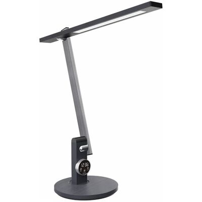 Luxera Prezent Punk LED 3CCT, Stmievateľná lampa s displejom, sivá Luxera Prezent Punk LED 3CCT, Stmievateľná lampa s displejom, sivá
