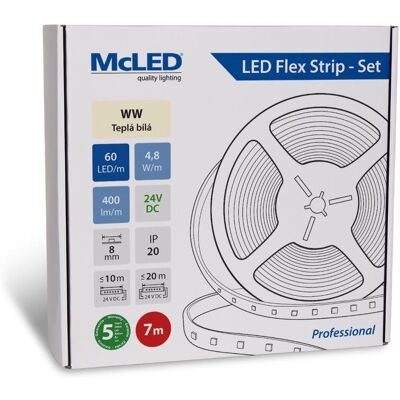 McLED Set LED pásik 7 m, WW, 4,8 W/m McLED Set LED pásik 7 m, WW, 4,8 W/m