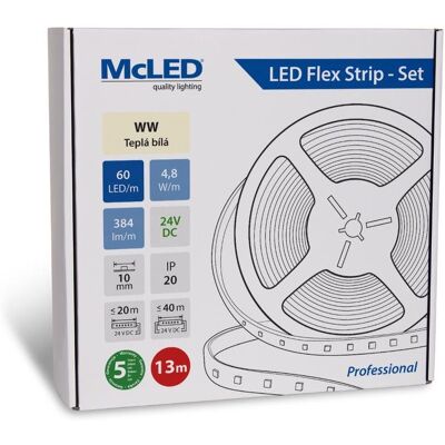 McLED Set LED pásik 13 m, WW, 4,8 W/m McLED Set LED pásik 13 m, WW, 4,8 W/m