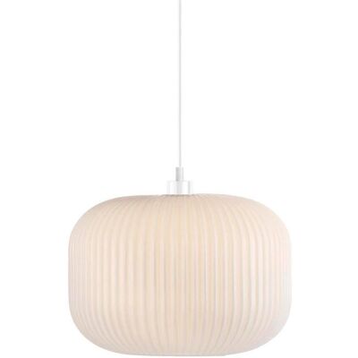 Nordlux Milford dizajnový luster, 300 × 235 mm, 40 W, opálovo biely Nordlux Milford dizajnový luster, 300 × 235 mm, 40 W, opálovo biely