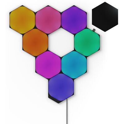 Nanoleaf Shapes Black Hexagons Starter Kit 9PK Nanoleaf Shapes Black Hexagons Starter Kit 9PK