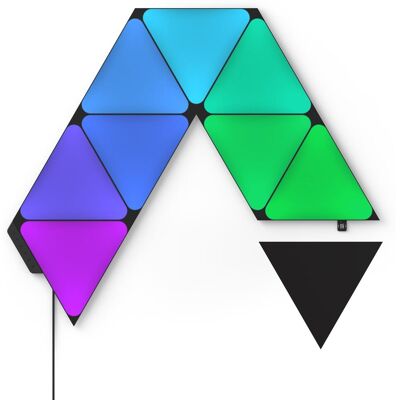 Nanoleaf Shapes Black Triangles Starter Kit 9PK Nanoleaf Shapes Black Triangles Starter Kit 9PK