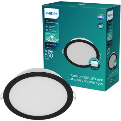 Philips MESON 080 5,5 W 40K BK recessed Philips MESON 080 5,5 W 40K BK recessed