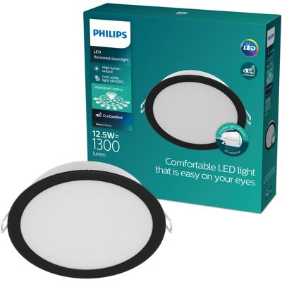 Philips MESON 125 12,5 W 40K BK recessed Philips MESON 125 12,5 W 40K BK recessed