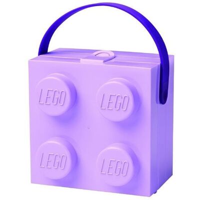 Lego box s rukoväťou – fialový Lego box s rukoväťou – fialový