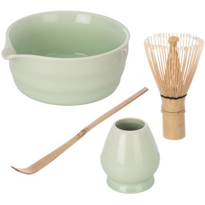 Orion Matcha tea keramika/bambus súprava Orion Matcha tea keramika/bambus súprava