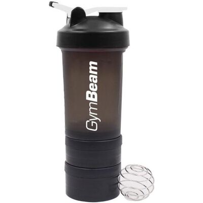 GymBeam Blend Bottle Black White 450 ml + zásobník GymBeam Blend Bottle Black White 450 ml + zásobník