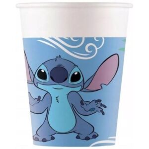 GODAN Papierové tégliky Stitch a Angel, 200 ml, 8 ks GODAN Papierové tégliky Stitch a Angel, 200 ml, 8 ks