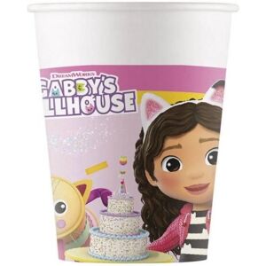 GODAN Papierové tégliky Gabinin kúzelný domček – Gabby's dollhouse, 200 ml, 8 ks GODAN Papierové tégliky Gabinin kúzelný domček – Gabby's dollhouse, 200 ml, 8 ks