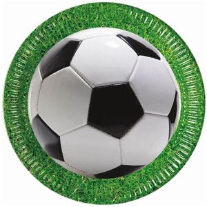 GoDan Papierové taniere futbal 23 cm, 8 ks GoDan Papierové taniere futbal 23 cm, 8 ks