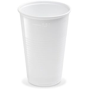 Wimex plastový téglik 0,5 l, priemer 95 mm, biely – 50 ks Wimex plastový téglik 0,5 l, priemer 95 mm, biely – 50 ks