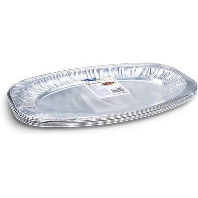 Wimex hliníkový podnos 43 × 29 cm, oválny – 5 ks Wimex hliníkový podnos 43 × 29 cm, oválny – 5 ks
