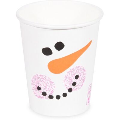 Wimex papierový téglik Snehuliak 280 ml, priemer 80 mm – 50 ks Wimex papierový téglik Snehuliak 280 ml, priemer 80 mm – 50 ks
