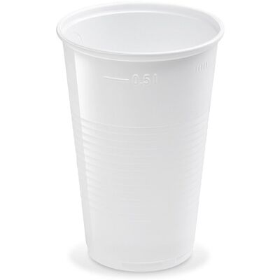 Wimex plastový téglik 0,5 l, priemer 95 mm, biely – 50 ks Wimex plastový téglik 0,5 l, priemer 95 mm, biely – 50 ks