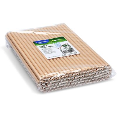Wimex papírové brčko JUMBO 8 × 25 cm, kraft - 100 ks Wimex papírové brčko JUMBO 8 × 25 cm, kraft - 100 ks