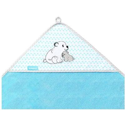 BabyOno Bambusová osuška s kapucňou 100 × 100 cm – modrá BabyOno Bambusová osuška s kapucňou 100 × 100 cm – modrá