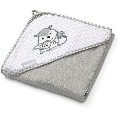 BabyOno Bambusová osuška s kapucňou 100 × 100 cm – sivá BabyOno Bambusová osuška s kapucňou 100 × 100 cm – sivá