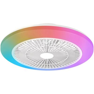 Philips Amigo Stropné svietidlo s ventilátorom 20 W + 40 W, 4400 lm, AC 220 – 240, 2700 – 6500 K, IP Philips Amigo Stropné svietidlo s ventilátorom 20 W + 40 W, 4400 lm, AC 220 – 240, 2700 – 6500 K, IP