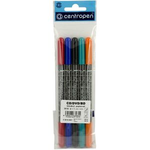 CENTROPEN double marker CD, DVD, BD 3616 5 ks CENTROPEN double marker CD, DVD, BD 3616 5 ks