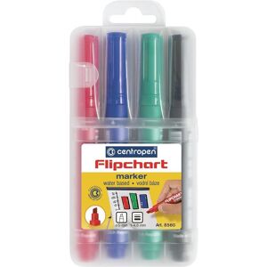 Centropen značkovač 8560/4 flipchart v etui Centropen značkovač 8560/4 flipchart v etui