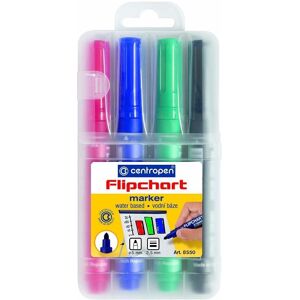 Centropen značkovač 8550/4 flipchart v etui Centropen značkovač 8550/4 flipchart v etui