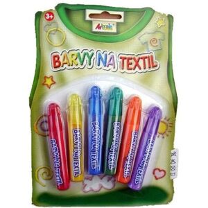 TEDDIES Farby na textil Základné 6 ks TEDDIES Farby na textil Základné 6 ks