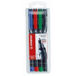 STABILO OHPen universal permanent M, 4 ks puzdro STABILO OHPen universal permanent M, 4 ks puzdro