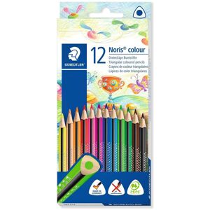 Staedtler „Noris Colour“ Pastelky, 12 farieb, farieb, trojuholníkový tvar Staedtler „Noris Colour“ Pastelky, 12 farieb, farieb, trojuholníkový tvar