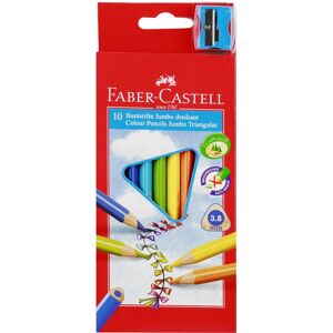 FABER-CASTELL Jumbo, 10 farieb FABER-CASTELL Jumbo, 10 farieb