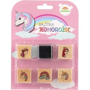 Teddies Pečiatky s poduškou 5 + 1 Jednorožce Teddies Pečiatky s poduškou 5 + 1 Jednorožce