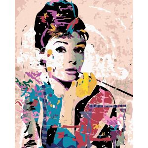 Diamondi – AUDREY HEPBURN, 40 × 50 cm, napnuté plátno na ráme Diamondi – AUDREY HEPBURN, 40 × 50 cm, napnuté plátno na ráme