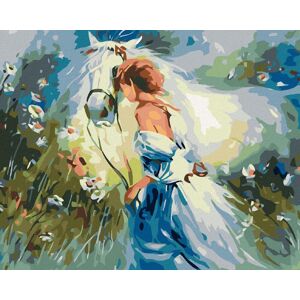 Diamondi – DIEVČA S BELUŠOM, 40 × 50 cm, napnuté plátno na rám Diamondi – DIEVČA S BELUŠOM, 40 × 50 cm, napnuté plátno na rám