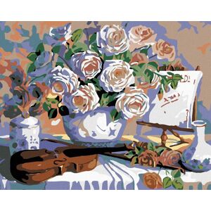 Diamondi – HUSLE A RUŽE, 40 × 50 cm, vypnuté plátno na rám Diamondi – HUSLE A RUŽE, 40 × 50 cm, vypnuté plátno na rám