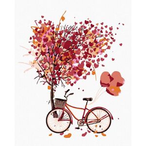 Diamondi – BICYKEL LÁSKY, 40 × 50 cm, bez rámu a bez napnutia plátna Diamondi – BICYKEL LÁSKY, 40 × 50 cm, bez rámu a bez napnutia plátna