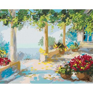 Diamondi – TERASA PRI MORI, 40 × 50 cm, napnuté plátno na ráme Diamondi – TERASA PRI MORI, 40 × 50 cm, napnuté plátno na ráme