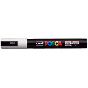 Uni Paint Posca PC-5M, biely, 1,8 – 2,5 mm Uni Paint Posca PC-5M, biely, 1,8 – 2,5 mm