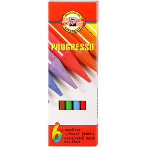 Koh-i-noor PROGRESSO 8755/6 – pastelky v laku – 6 ks Koh-i-noor PROGRESSO 8755/6 – pastelky v laku – 6 ks