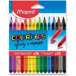 MAPED Jungle fixky 12 ks + Infinity pastelky 15 ks MAPED Jungle fixky 12 ks + Infinity pastelky 15 ks