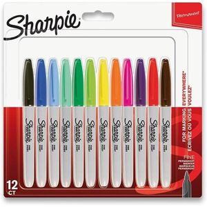 SHARPIE Fine, 12 farieb SHARPIE Fine, 12 farieb