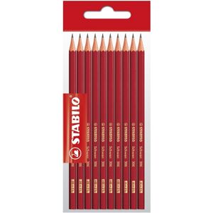 STABILO Schwan 2B, HB, H, šesťhranná, červená – balenie 10 ks STABILO Schwan 2B, HB, H, šesťhranná, červená – balenie 10 ks
