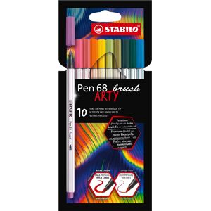 STABILO Pen 68 brush s flexibilným štetcovým hrotom, puzdro 10 farieb STABILO Pen 68 brush s flexibilným štetcovým hrotom, puzdro 10 farieb