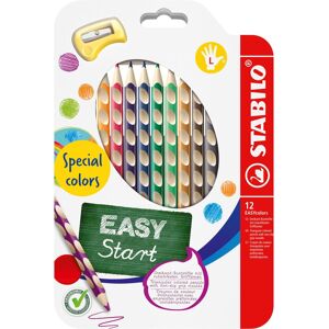 STABILO EASYcolors pre ľavákov, špeciálne farby – súprava 12 farieb so strúhadlom STABILO EASYcolors pre ľavákov, špeciálne farby – súprava 12 farieb so strúhadlom