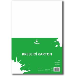 STEPA, kresliaci kartón A4, 10 listov, biely STEPA, kresliaci kartón A4, 10 listov, biely
