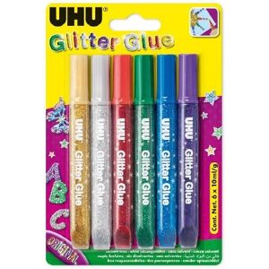 UHU Glitter Glue 6 × 10 ml Original UHU Glitter Glue 6 × 10 ml Original