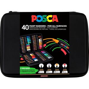 UNI PAINT Posca PC-5M 1,8 – 2,5 mm – sada 40 ks v puzdre UNI PAINT Posca PC-5M 1,8 – 2,5 mm – sada 40 ks v puzdre