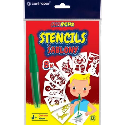 CENTROPEN šablóny k fúkacím fixkám 9996 J + Vianoce CENTROPEN šablóny k fúkacím fixkám 9996 J + Vianoce