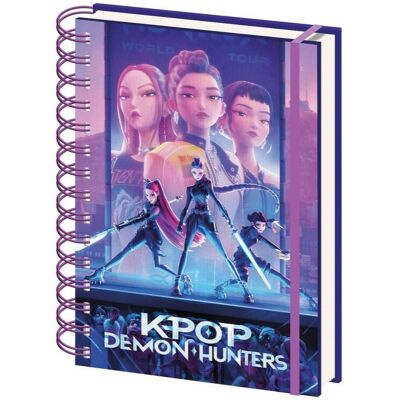 Pyramid KPop Demon Hunters – Main Characters – zápisník Pyramid KPop Demon Hunters – Main Characters – zápisník