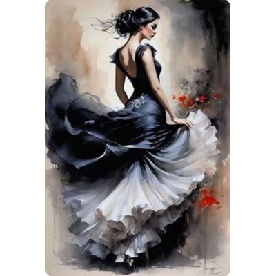 Norimpex Žena v čiernych šatách 30 × 40 cm Norimpex Žena v čiernych šatách 30 × 40 cm